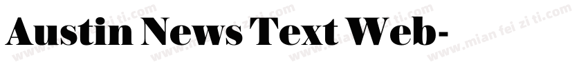 Austin News Text Web字体转换